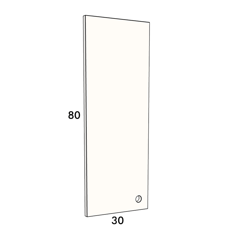 40cm wide, 80cm high cupboard door to fit an IKEA Metod kitchen cabinet