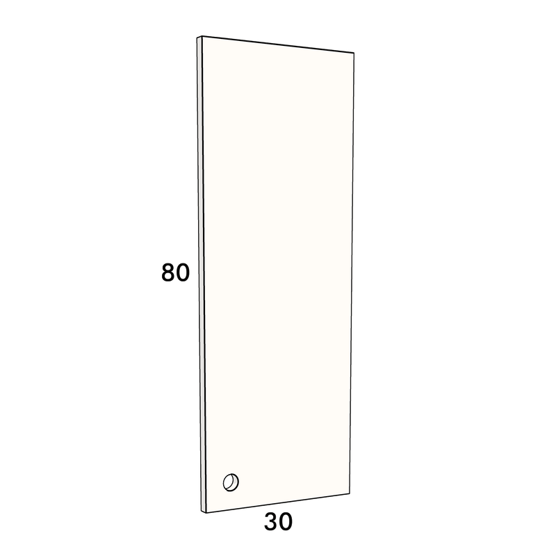 40cm wide, 80cm high cupboard door to fit an IKEA Metod kitchen cabinet