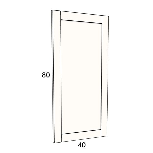 40cm wide, 80cm high cupboard door to fit an IKEA Metod kitchen cabinet