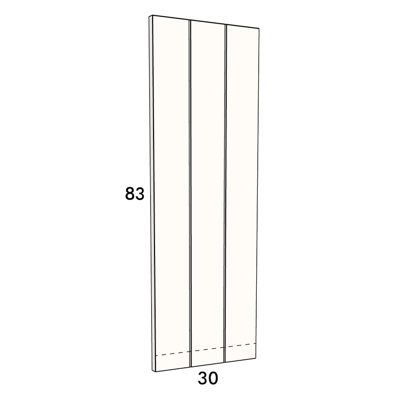 30cm wide, 83cm high cupboard door to fit an IKEA Metod kitchen cabinet