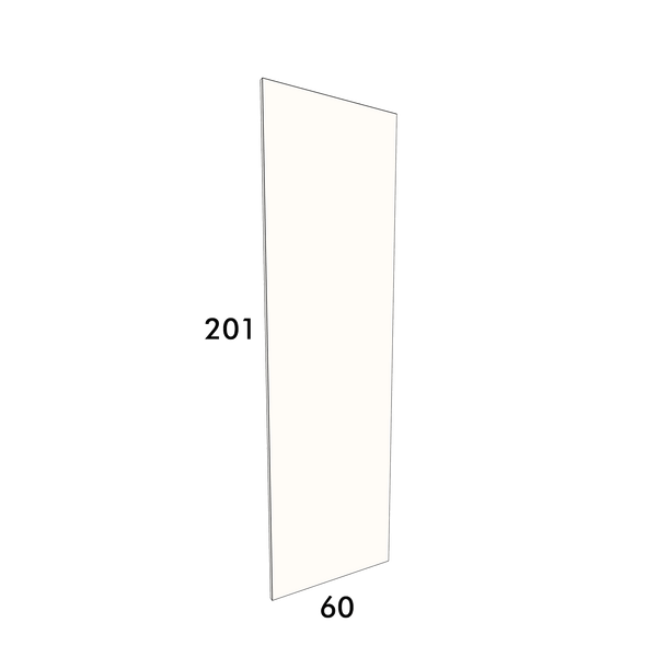 60cm wide, 201cm high cover panel to fit an IKEA Pax wardrobe