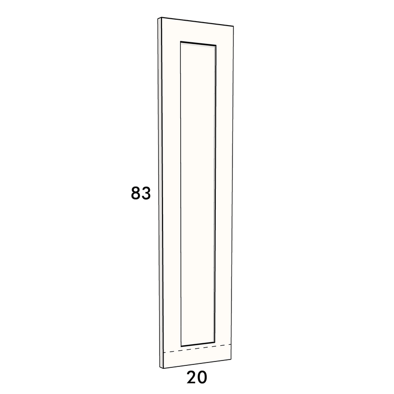 20cm wide, 83cm high cupboard door to fit an IKEA Metod kitchen cabinet